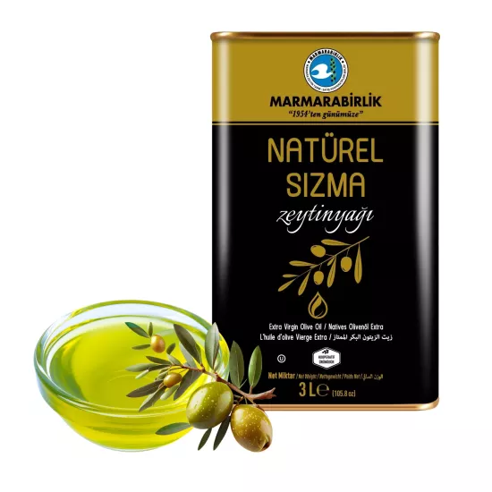 Marmarabirlik %100 Natürel Sızma Zeytinyağı 3 L Teneke