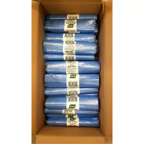 Çöp Poşeti 75 Gr Büyük Boy Mavi 65*80 50 Li (Kolisiyle)