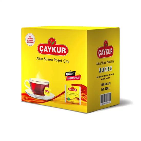 Çaykur EDT Altın Süzen Poşet 2000 Gr.  (1000 Adet X 2g)