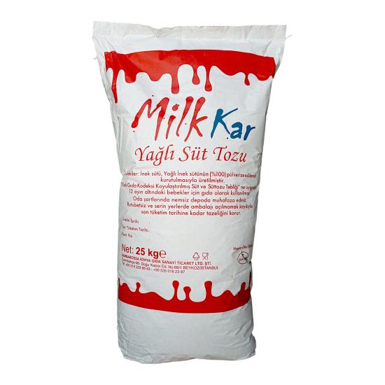 Milk Kar Yağlı Süt Tozu 25 Kg. Kraft Torba
