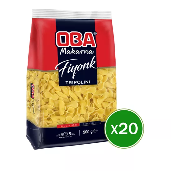 Oba Makarna Fiyonk 500g X 20 Adet