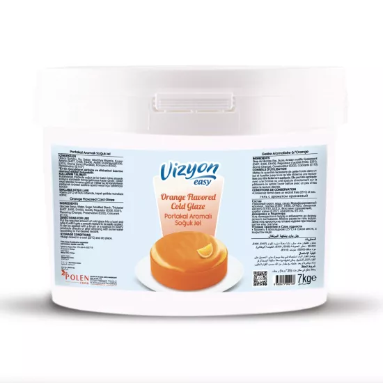 Vizyon Easy Portakal Aromalı Soğuk Pasta Jeli 7 Kg