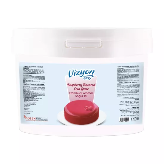 Vizyon Easy Frambuaz Aromalı Soğuk Pasta Jeli 7 Kg