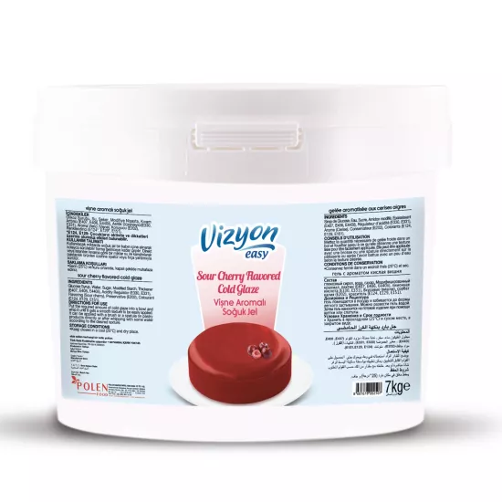 Vizyon Easy Vişne Aromalı Soğuk Pasta Jeli 7 Kg