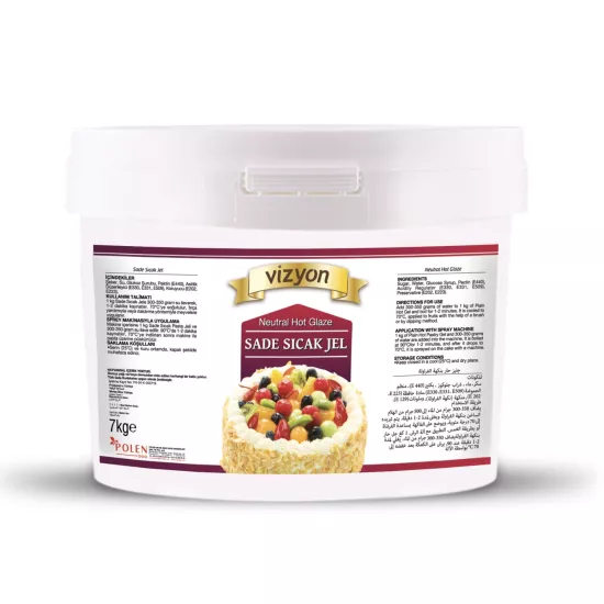 Vizyon Sıcak Pasta Jeli Sade 7 Kg