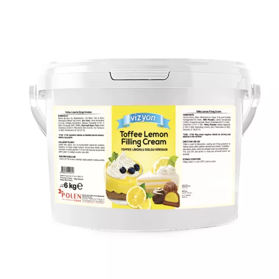 Vizyon Toffee Limonlu Hazır Dolgu Kreması 6 Kg