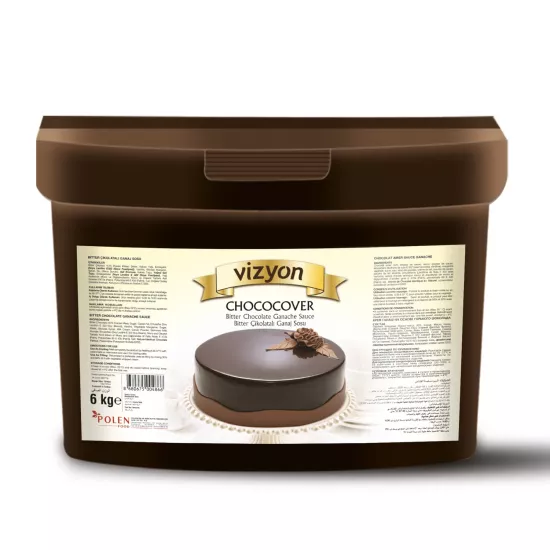Vizyon Chococover Bitter Çikolatalı Ganaj Sosu 6 Kg