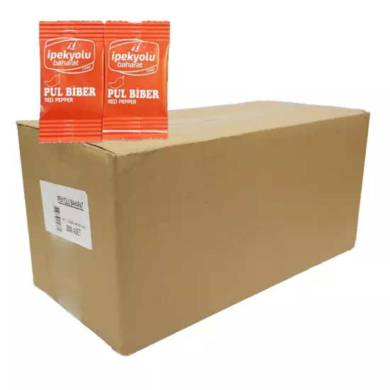 İpekyolu Stick Pul Biber 1 g X 2500 Adet Kolisiyle - Tek Kullanımlık Paket