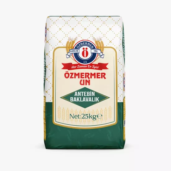 Özmermer Antebin Baklavalık Buğday Unu 25 Kg Kraft Ambalaj