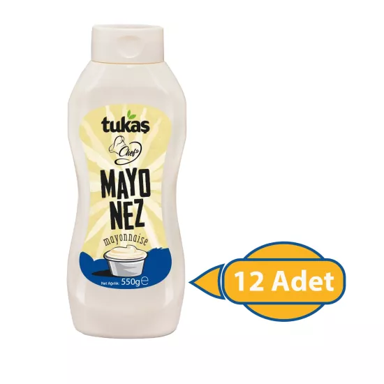Tukaş Chef Mayonez 550g X 12 Adet Kolisiyle
