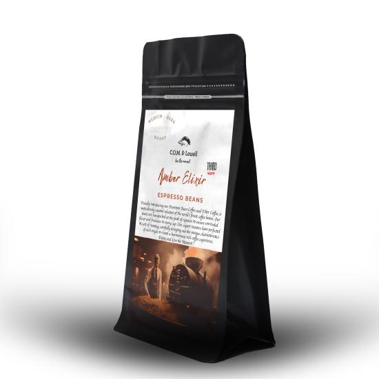 C.O.M. & Lowell - Amber Elixir Espresso Kahve Çekirdekleri 250 Gr.