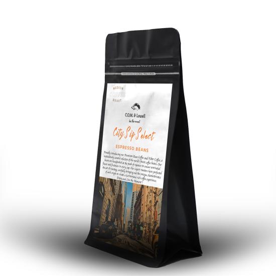 C.O.M. & Lowell - Citysip Select Espresso Kahve Çekirdekleri 250 Gr.