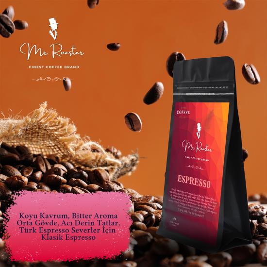 Mr.Roaster - Bitter Crema Espresso Kahve Çekirdekleri 250 Gr.
