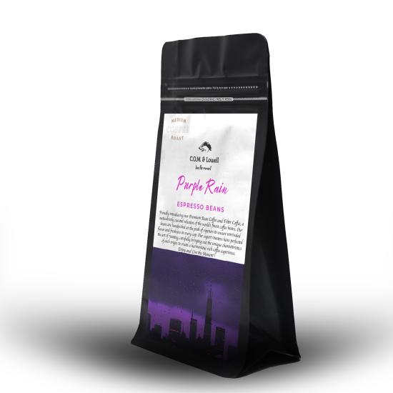 C.O.M. & Lowell - Purple Rain Espresso Kahve Çekirdekleri 250 Gr.