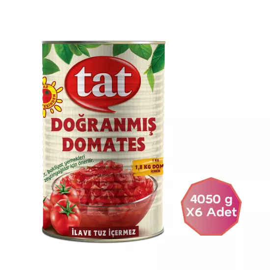 Tat Doğranmış Domates 4050 g X 6 Adet (Kolisiyle)