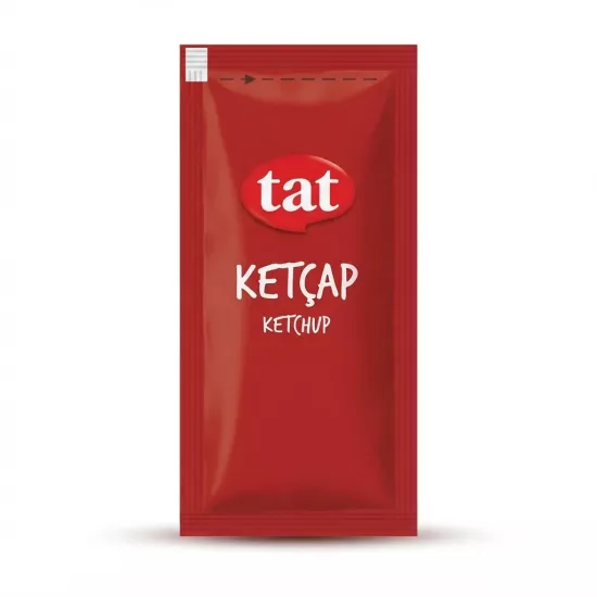 Tat Poşet Ketçap 9 g x 500 Adet Koli | Tek Kullanımlık Poşet Ketçap