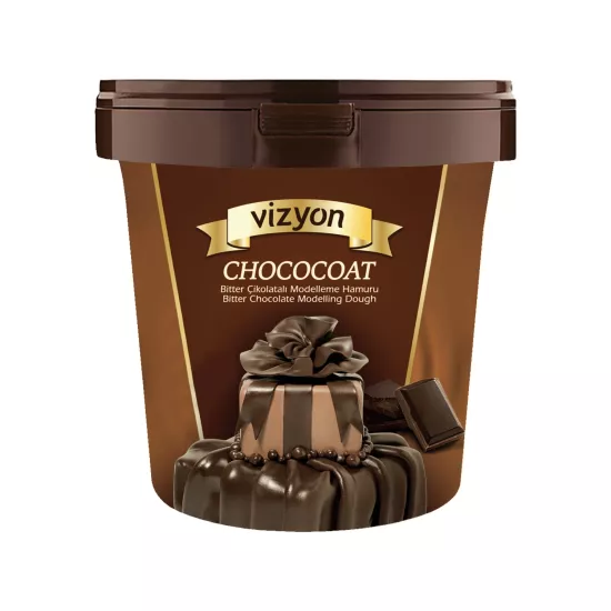 Vizyon Chococoat Bitter Çikolatalı Modelleme Hamuru 1 Kg (Dekor & Kaplama)