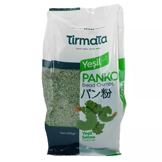 Tirmata Yeşil Panko Yeşil Sebze Özütünden  200g (Bread Crumbs)