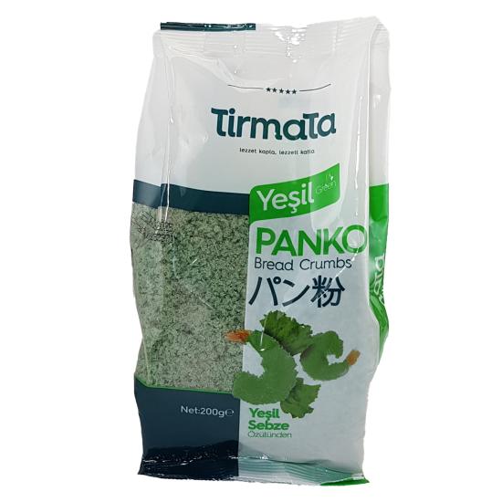 Tirmata Yeşil Panko (Bread Crumbs) Yeşil Sebze Özütünden  200 gr.