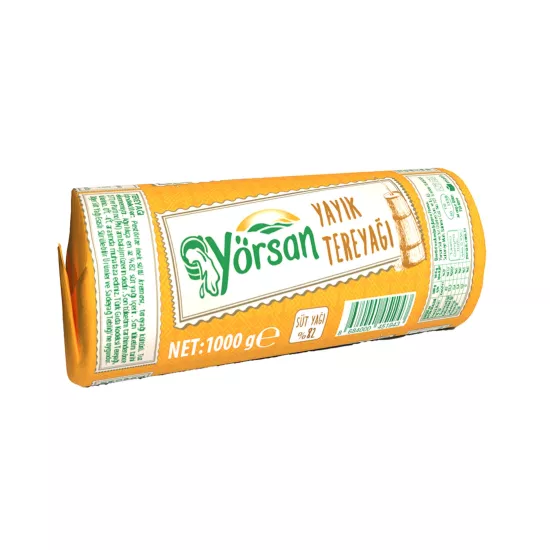 Yörsan Yayık Tereyağı 1000 g  Tuzsuz, Doğal, Geleneksel Lezzet