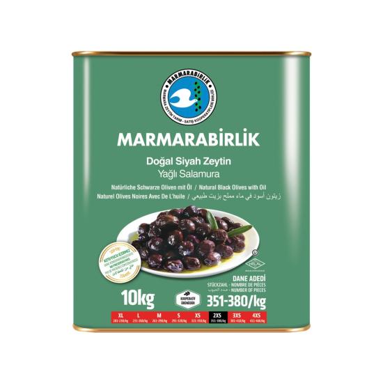 Marmarabirlik Siyah Zeytin Elit 2Xs (351-380) 10 Kg.