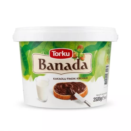 Torku Banada Kakaolu Fındık Kreması 2,5 Kg - Ücretsiz Kargo