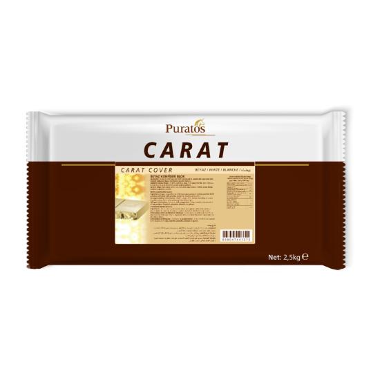 Puratos Carat Cover Beyaz Konfiseri Blok 2,5 Kg