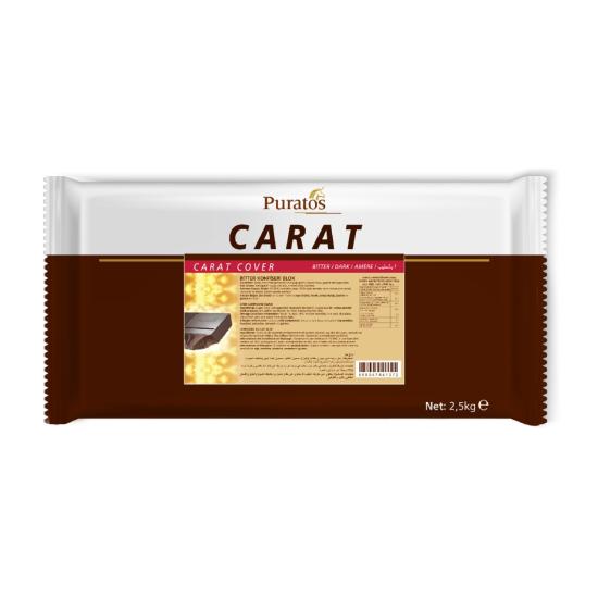 Puratos Carat Cover Bitter Konfiseri Blok 2,5 Kg.