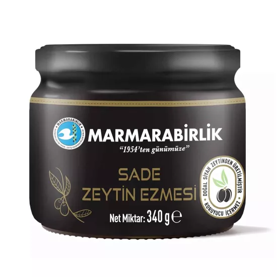 Marmarabirlik Siyah Sade Zeytin Ezmesi 340 Gr.