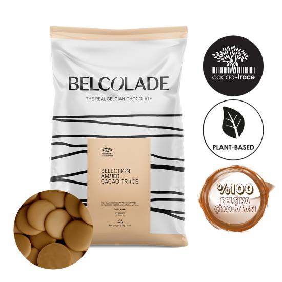Puratos Belcolade Selection (Ct) Amber Drop Karamel Çikolata 15Kg.