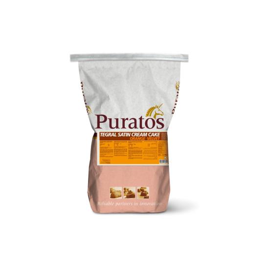 Puratos Tegral Satin Cream Cake Orange Velvet 10 Kg.