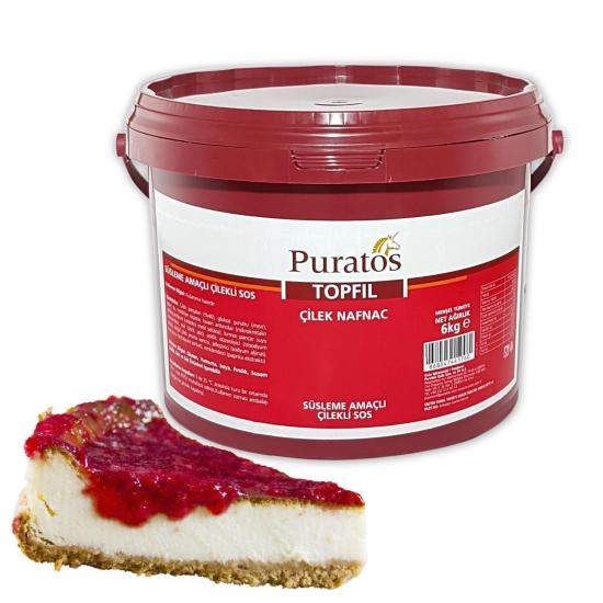 Puratos Topfil Çilek NafNac Süsleme Amaçlı Sos 6 Kg.