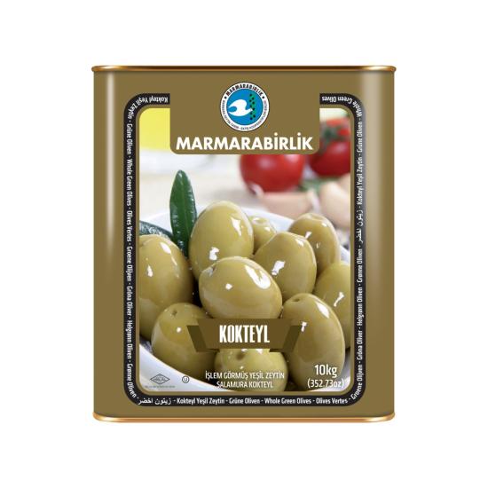 Marmarabirlik Kokteyl Yeşil Zeytin XL (201-230) 10 Kg.