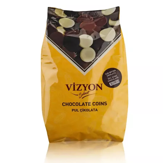 Vizyon Select Bitter Pul Çikolata %55 Kakao 2,5 Kg