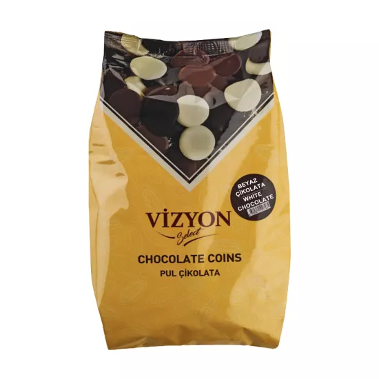 Vizyon Select Beyaz Pul Çikolata 2,5 Kg