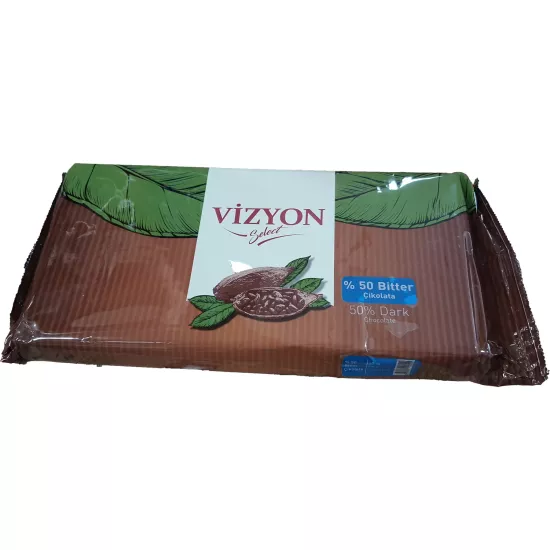 Vizyon Select %50 Bitter Kuvertür Çikolata 2,5 Kg