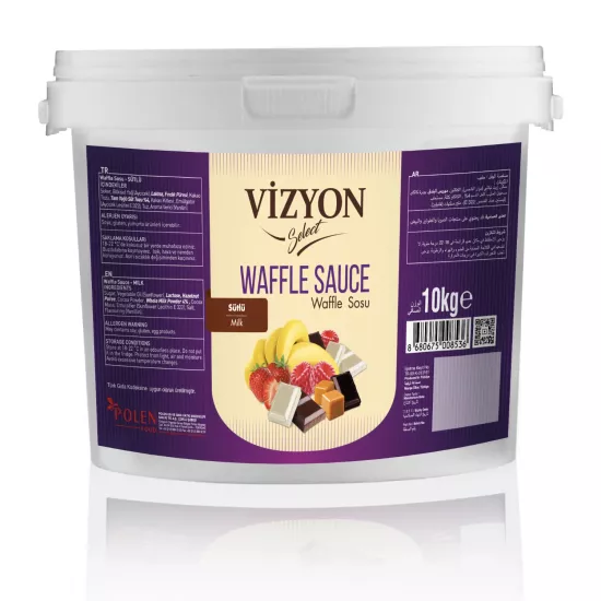 Vizyon Select Sütlü Waffle Sosu 10 kg - Profesyonel Tatlı Sosu
