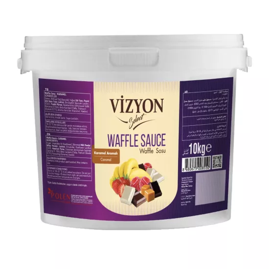 Vizyon Select Waffle Sauce Karamel 10kg - Profesyonel Waffle Sosu