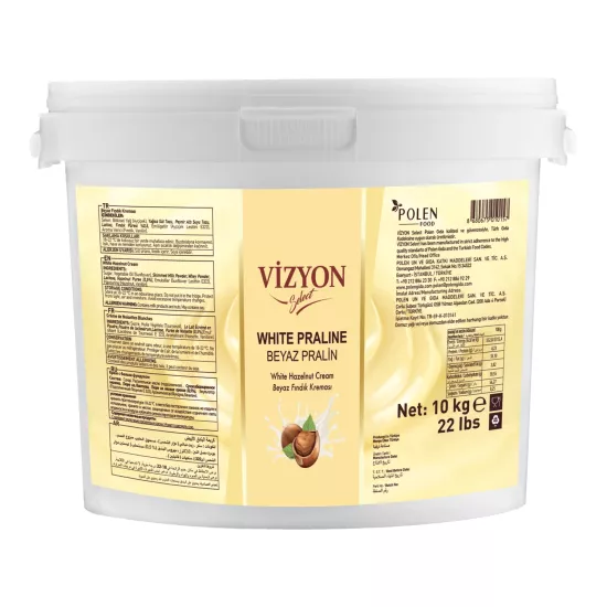 Vizyon Select Beyaz Pralin Fındık Kreması 10 Kg