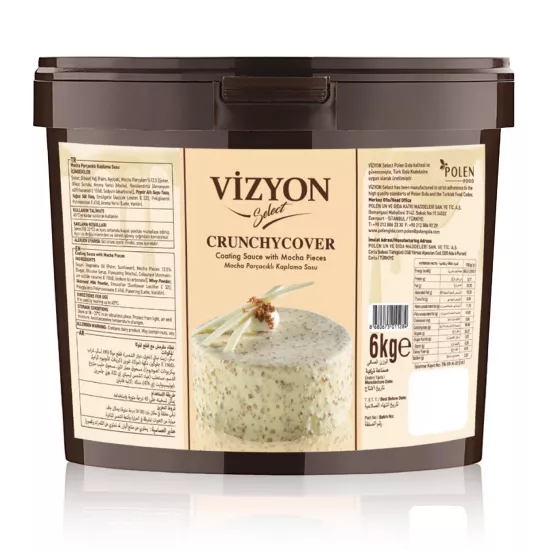 Vizyon Select Crunchycover Mocha Parçacıklı Kaplama Sosu 6 Kg
