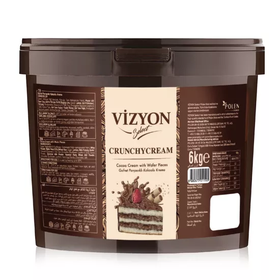 Vizyon Select Crunchycream Gofret Parçacıklı Kakaolu Krema 6 Kg