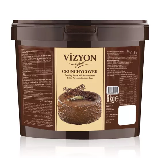 Vizyon Select Crunchycover Bisküvi Parçacıklı Kaplama Sosu 6 Kg