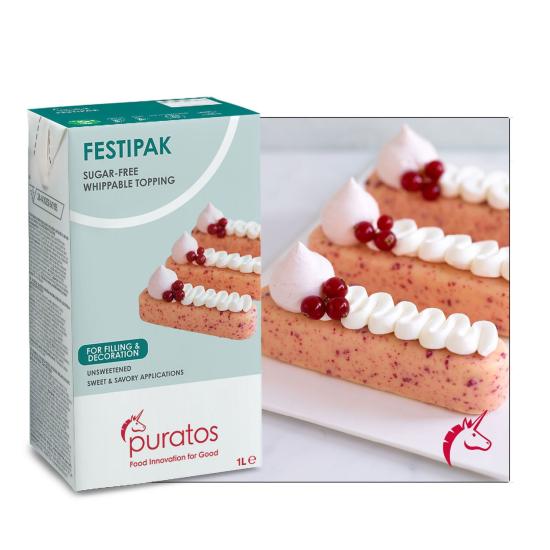 Puratos Festipak Şekersiz Bitkisel Sıvı Şanti 1 Kg