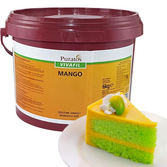 Puratos Vivafil MANGO Süsleme Amaçlı Mangolu Sos  6 Kg