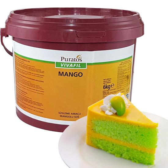 Puratos Vivafil MANGO Süsleme Amaçlı Mangolu Sos  (6 Kg.)