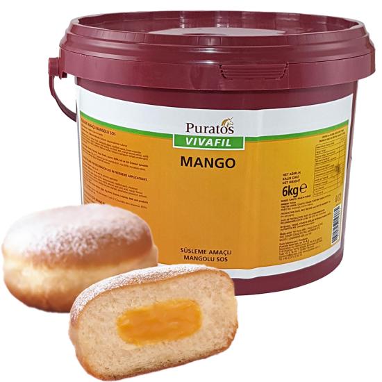 Puratos Vivafil MANGO Süsleme Amaçlı Mangolu Sos  6 Kg