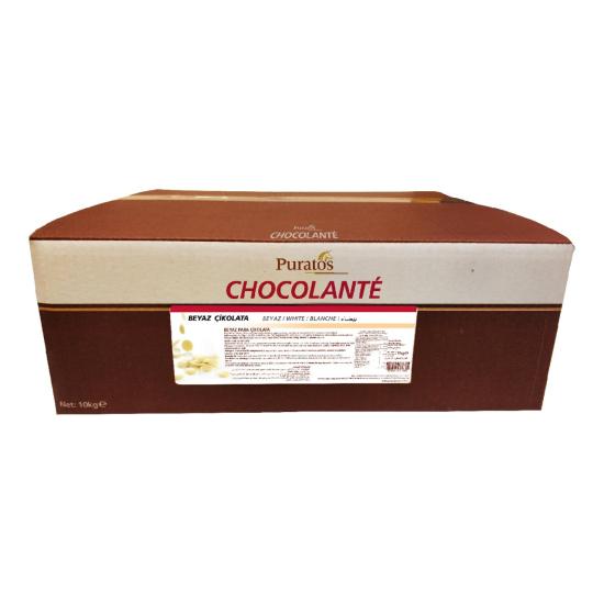 Puratos Chocolante Beyaz Gerçek Çikolata Para 10 Kg.