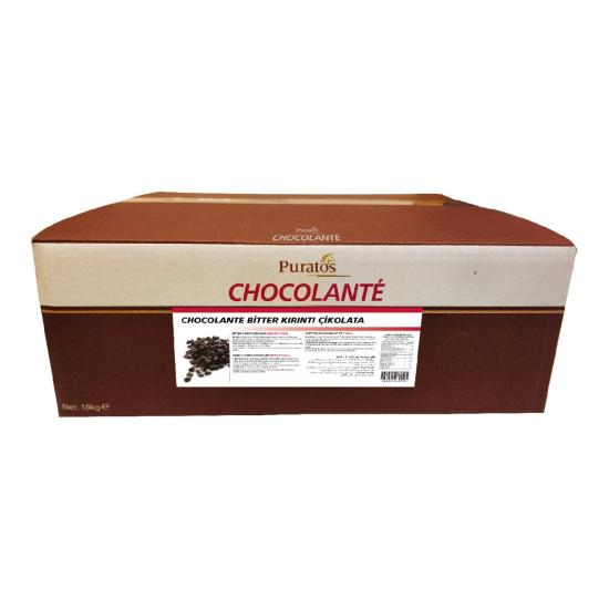 Puratos Chocolante Bitter Kırıntı Çikolata Parlak 7X9 mm (1 Kg)