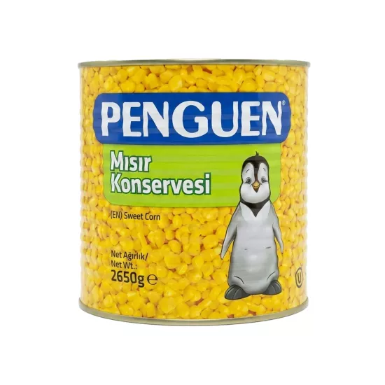 Penguen Mısır Konservesi 2650g (Sweet Corn) - Büyük Boy Vakumlu Konserve Mısır
