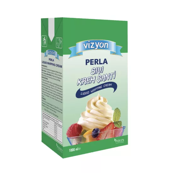 Vizyon Perla Sıvı Krem Şanti 1 L X 12 Adet (Kolisiyle)